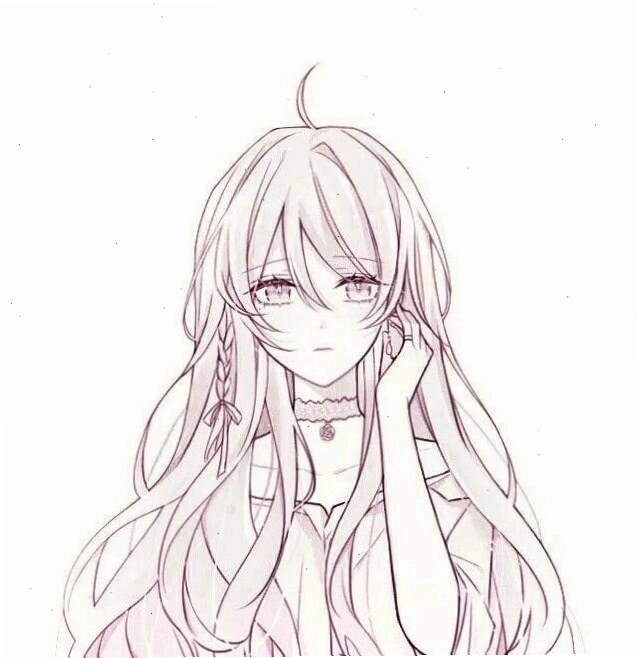 Anime nữ lạnh lùng với tâm trạng buồn man mác