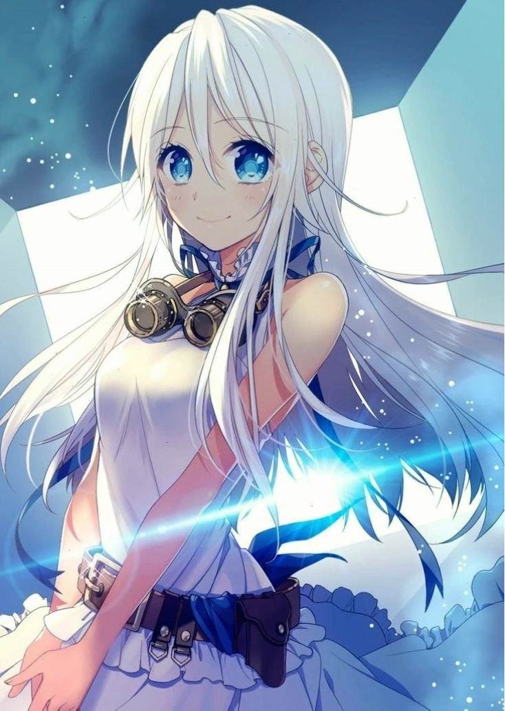 Anime nữ tóc bạch kim dễ thương nhất quả đất