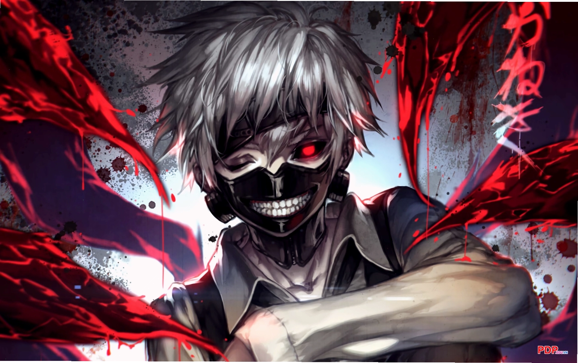 Avatar anime ác quỷ ngầu lòi với đôi mắt đỏ rực