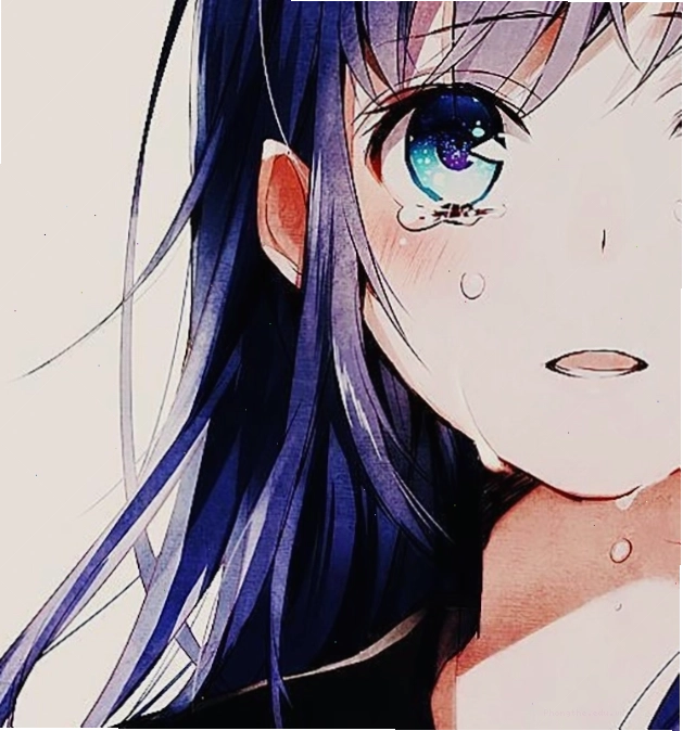 Avatar anime nữ buồn với phong cách trắng đen nghệ thuật