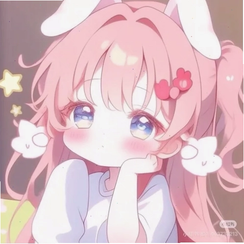 Avatar anime nữ dễ thương với tông màu pastel nhẹ nhàng