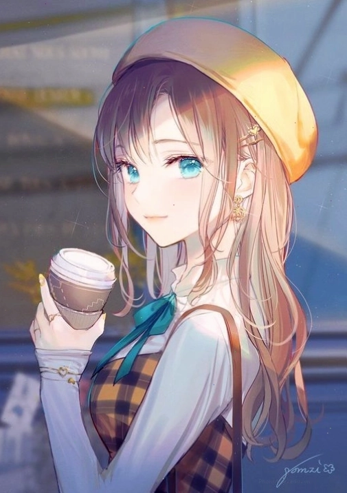 Avatar anime nữ ngầu với gam màu tối và trang phục cá tính