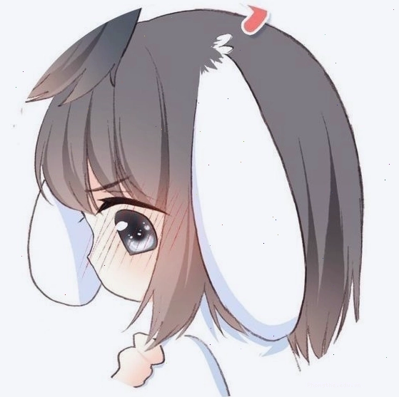 Avatar chibi anime với tông màu pastel và hiệu ứng mờ