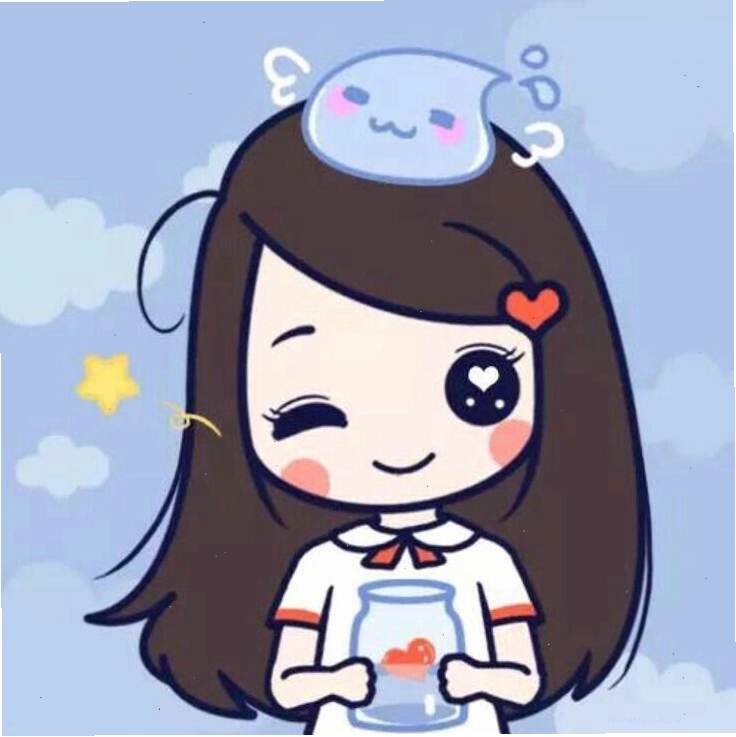Avatar đôi nữ anime với phong cách dễ thương