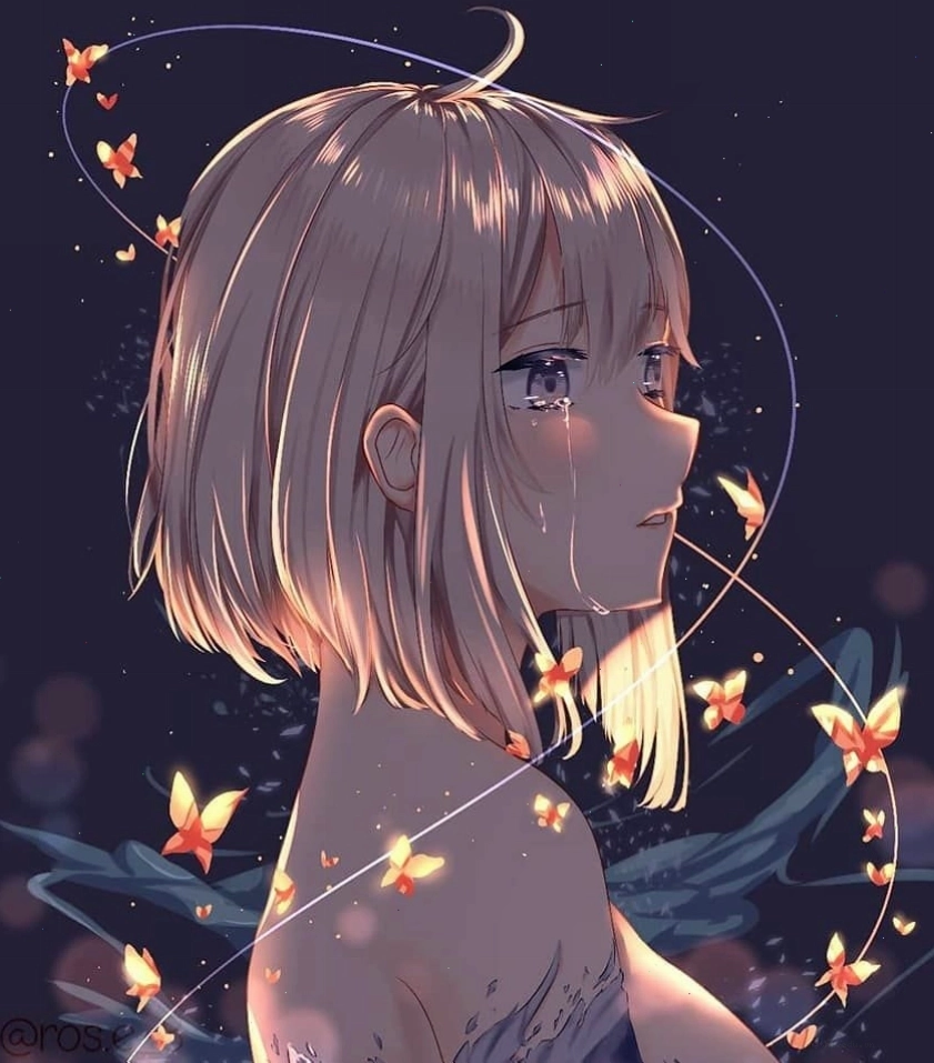 Avatar gái anime biểu cảm tinh nghịch