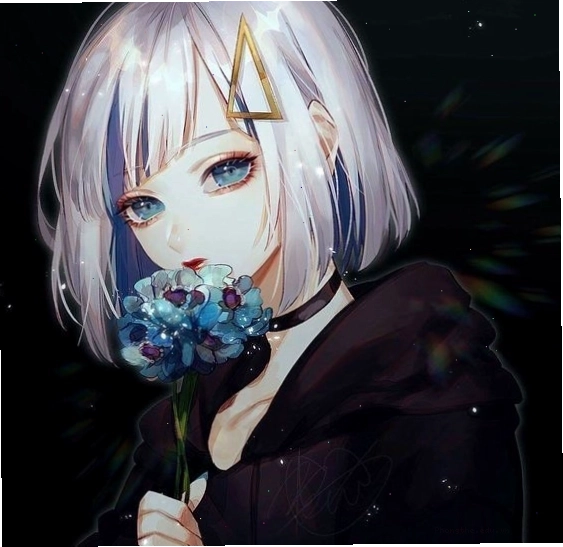 Avatar gái anime tóc ngắn cá tính