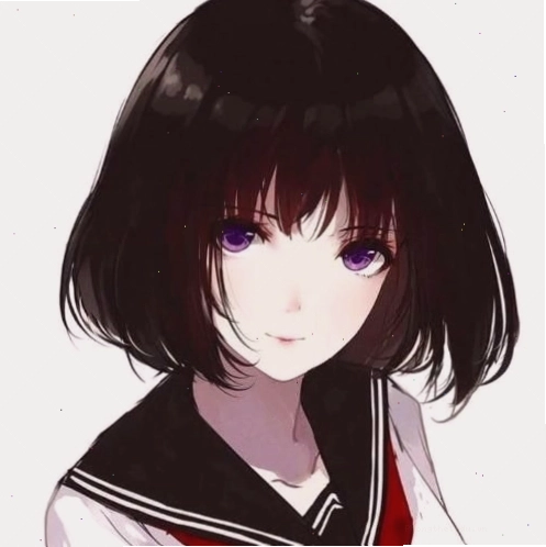 Avatar gái anime với đôi mắt to tròn
