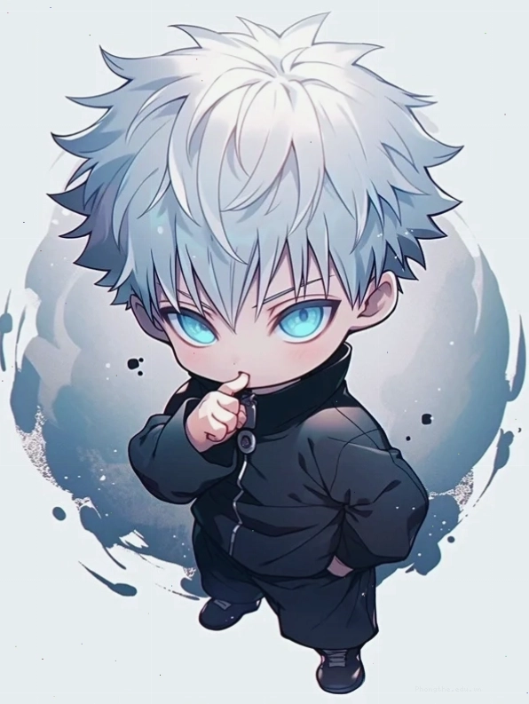 Avatar Gojo Satoru chibi phiên bản 4K sắc nét