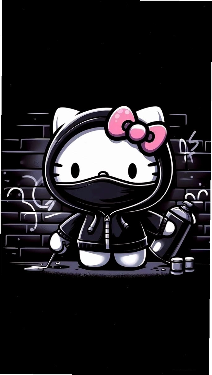 Avatar Hello Kitty cute với biểu cảm ngộ nghĩnh, hơi "vô tri"