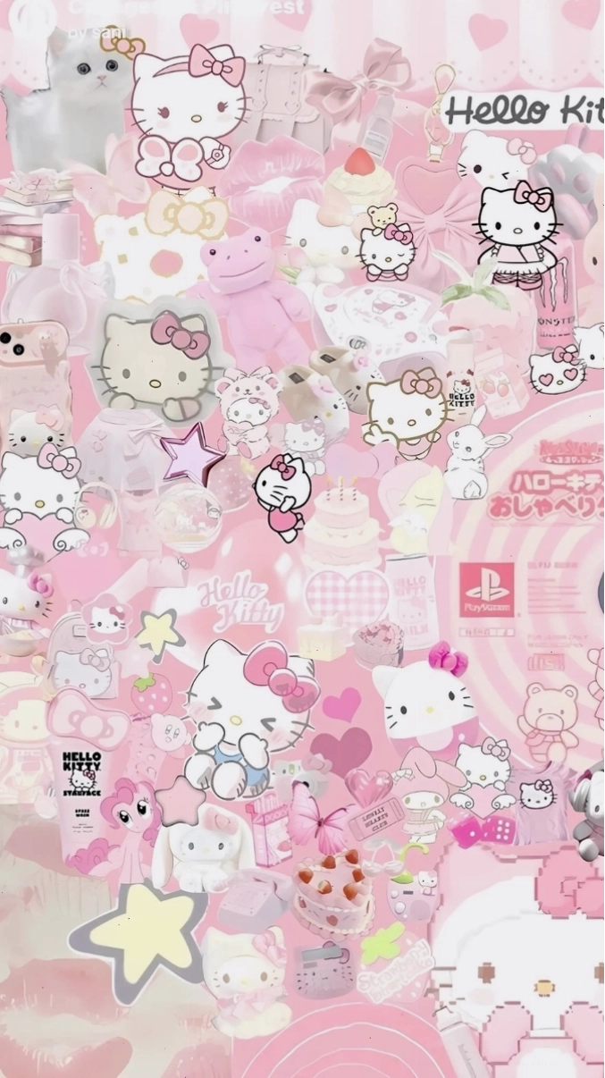 Avatar Hello Kitty màu hồng đáng yêu