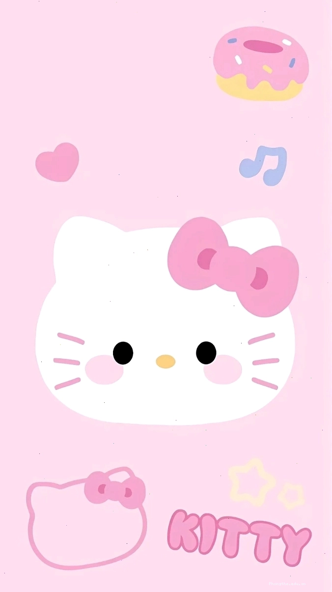 Avatar Hello Kitty màu hồng pastel ngọt ngào và nữ tính