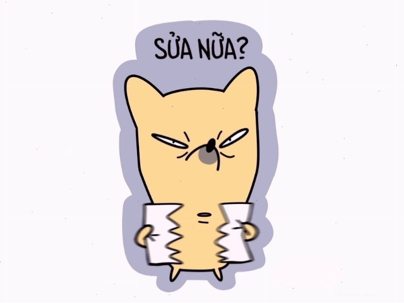 Avatar meme mèo "Sửa nữa"
