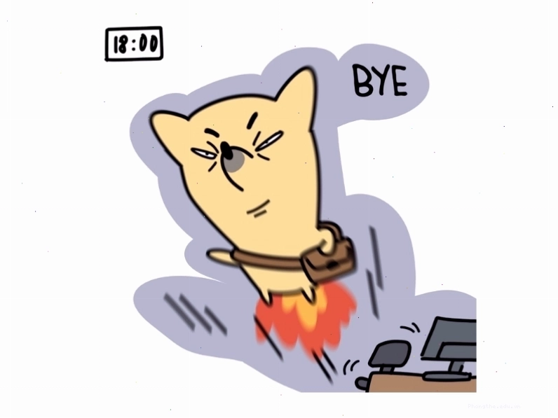 Avatar meme "Tôi sau 18 giờ"