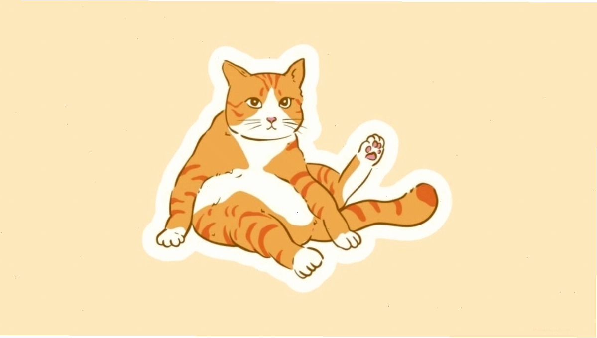 Avatar mèo chibi cầm ly cà phê