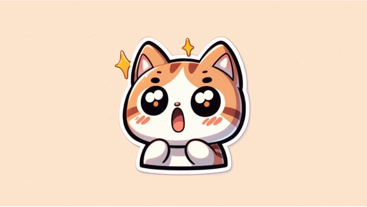 Avatar mèo chibi đang ngủ say sưa
