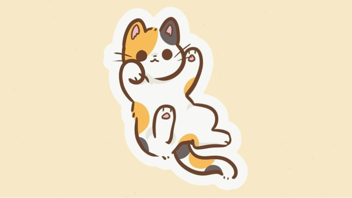 Avatar mèo chibi dễ thương với đôi mắt to tròn