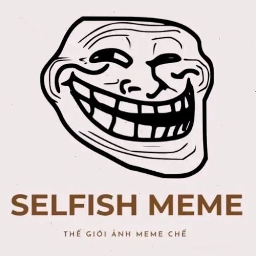 Avatar Selfish Meme màu xanh dương