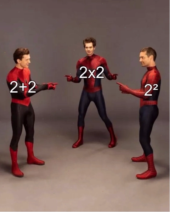 Ba phiên bản Người Nhện của Tom Holland, Andrew Garfield và Tobey Maguire chỉ vào nhau