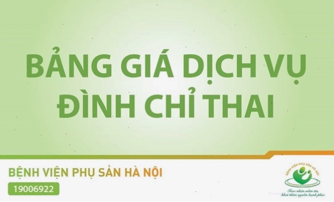 Bảng giá dịch vụ y tế tại bệnh viện Phụ Sản Hà Nội
