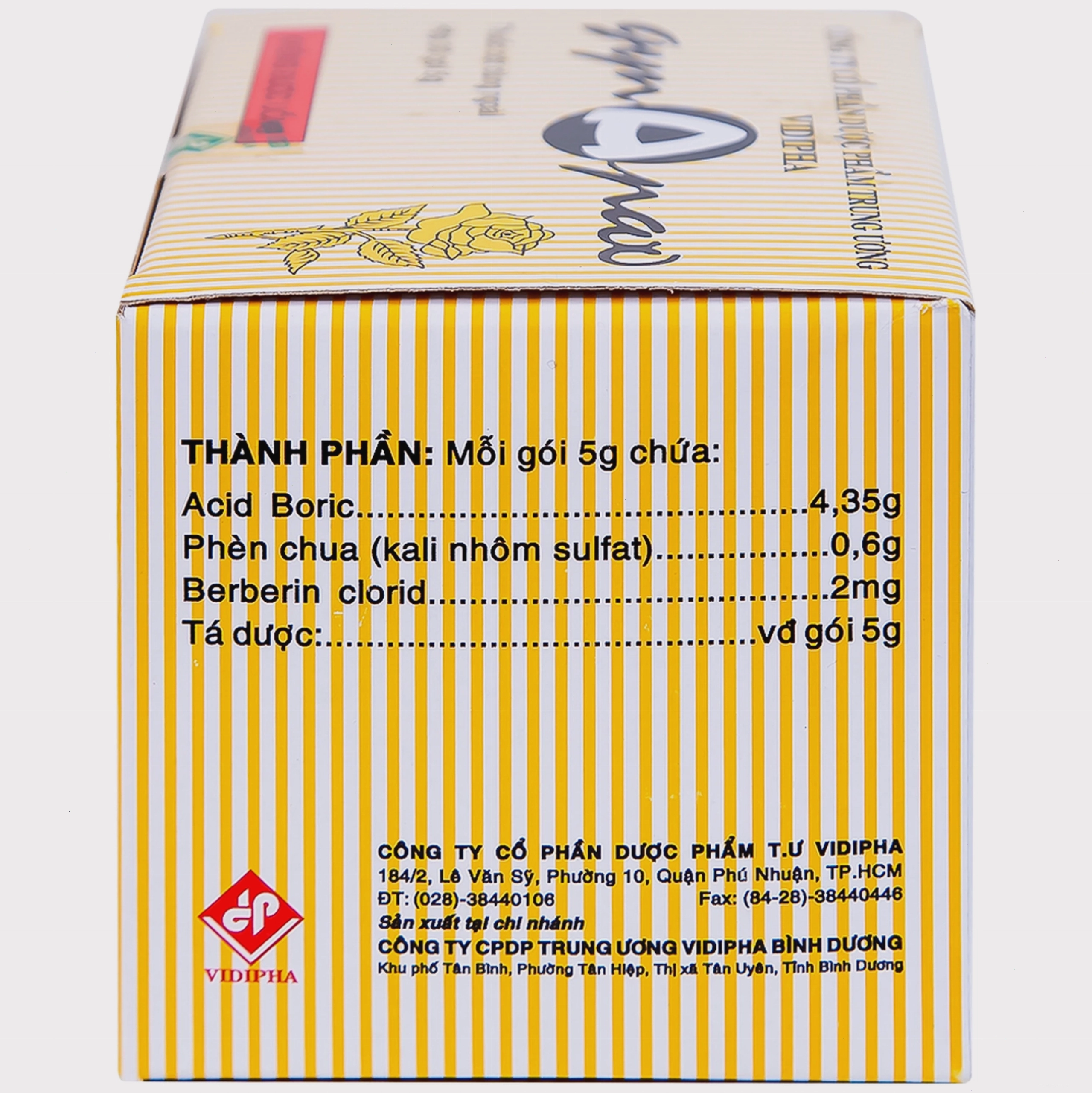 Bao bì sản phẩm Gynapax Vidipha