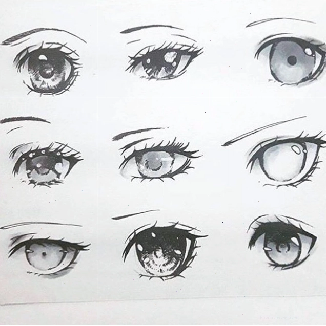 Cách vẽ mắt anime nữ lạnh lùng chi tiết từng bước