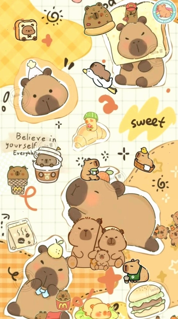 Capybara bộ đôi vô tri buổi sáng, tạo sự hài hước nhẹ nhàng