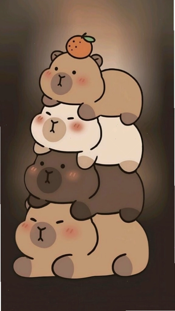 Capybara chồng chất trong bóng tối, biểu tượng của sự vô tri