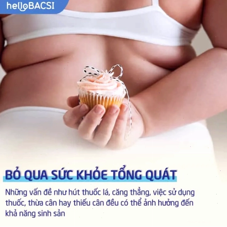 Chăm sóc sức khỏe tổng quát giúp tăng khả năng thụ thai