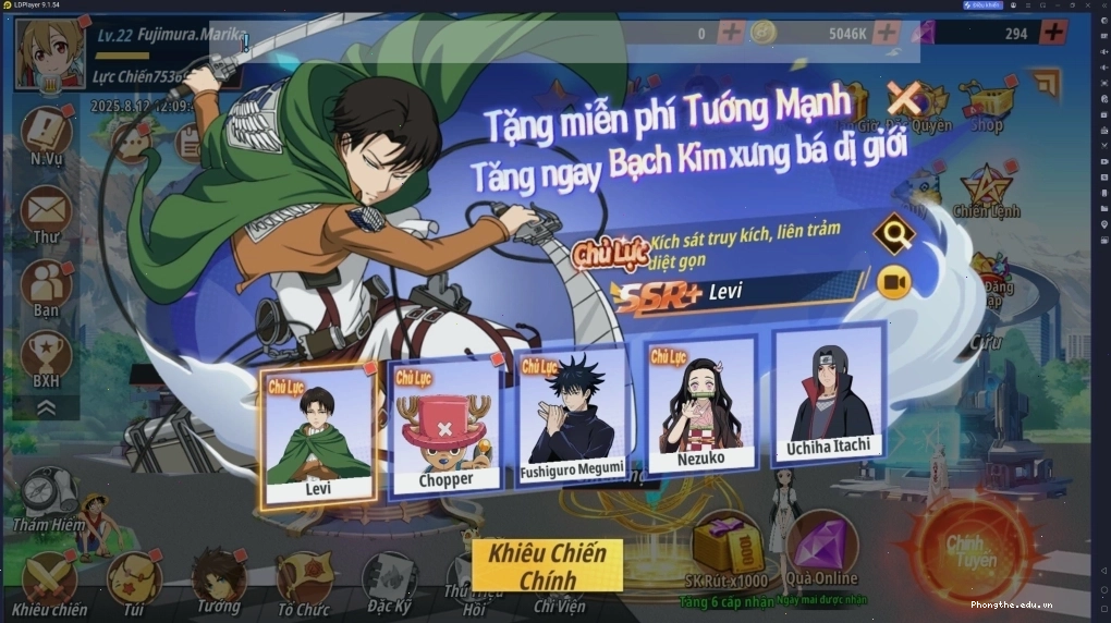 Chiến thuật sắp xếp đội hình trong Học Viện Anime: Legend