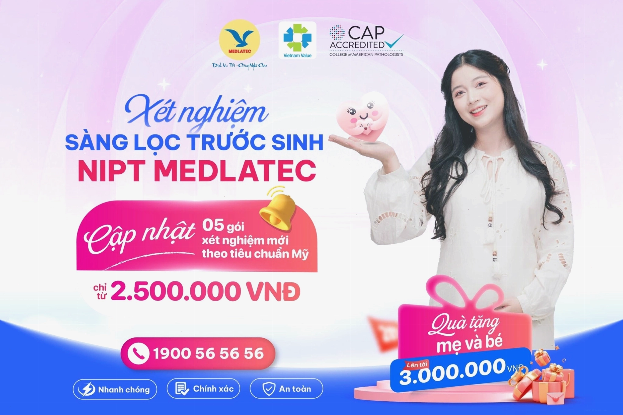 Chương trình ưu đãi xét nghiệm NIPT tại MEDLATEC