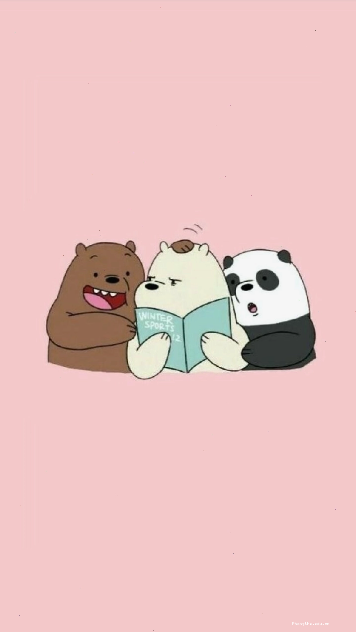 Gấu trắng cầm dao biểu cảm nghiêm túc