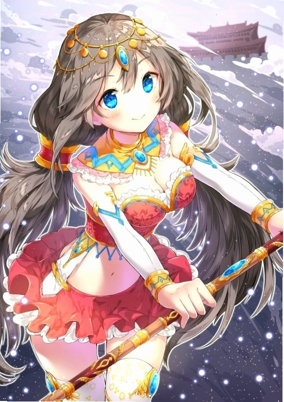 Hình ảnh anime girl dễ thương đang cười tươi