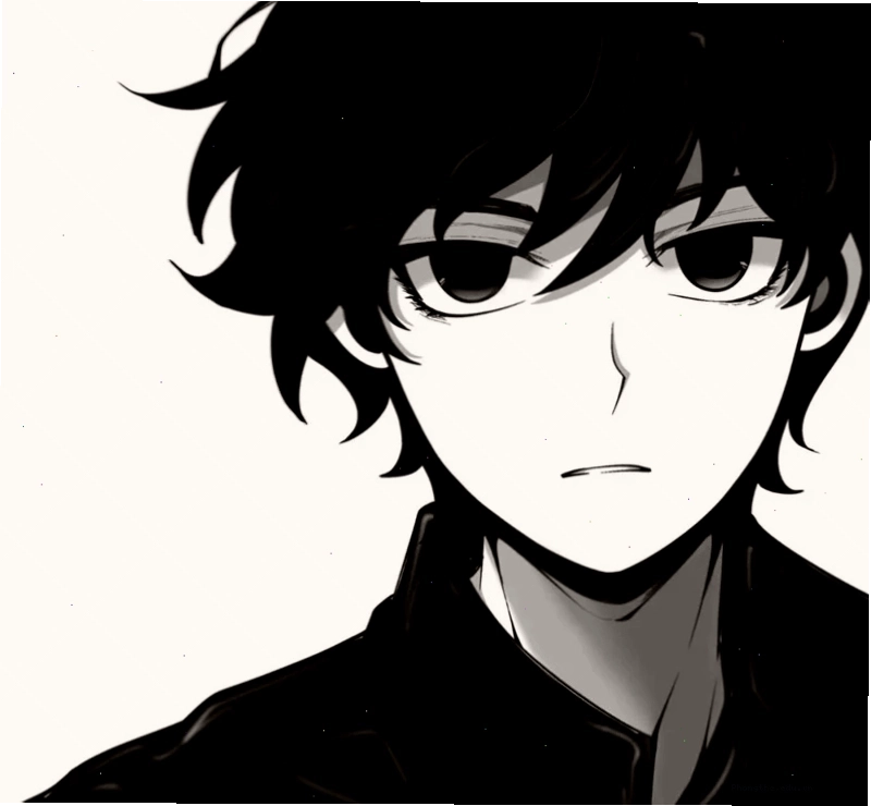 Hình ảnh anime nam lạnh lùng với ánh mắt sâu thẳm