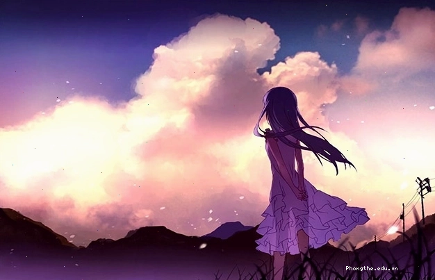 Hình ảnh anime nữ buồn với những giọt nước mắt đang rơi