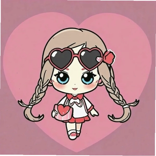 Hình ảnh chibi nữ cute đơn giản, dễ thương