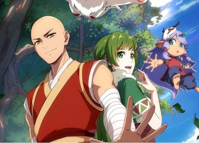 Hình ảnh nhân vật trong bộ anime Ngự Linh Thế Giới với đồ họa 2D sắc nét