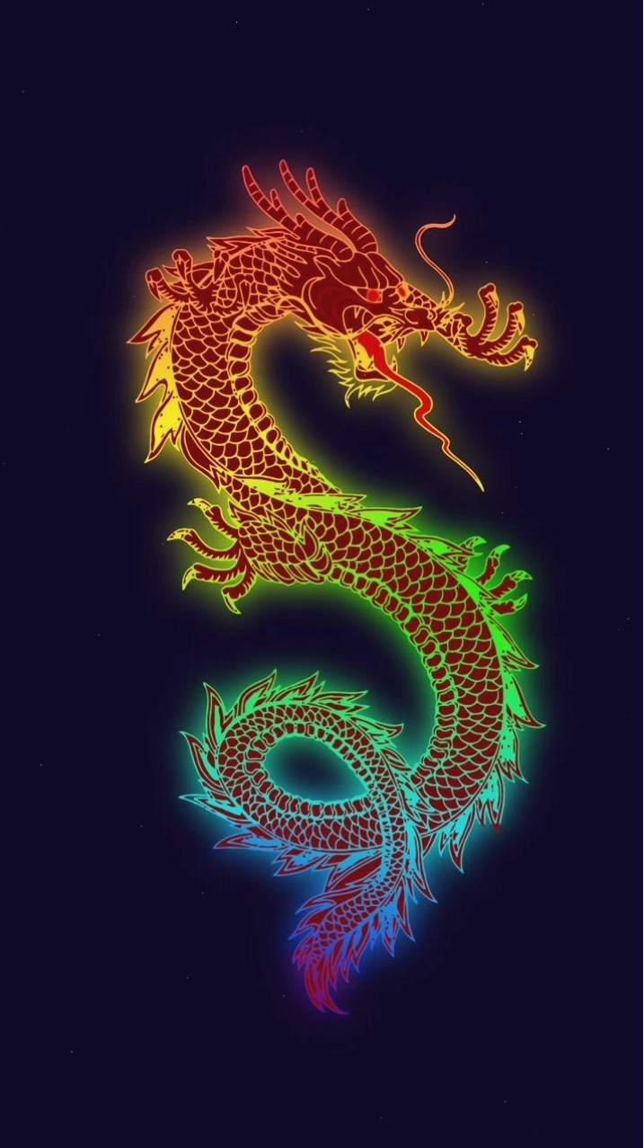 Hình ảnh rồng đen hùng vĩ với đôi cánh dang rộng