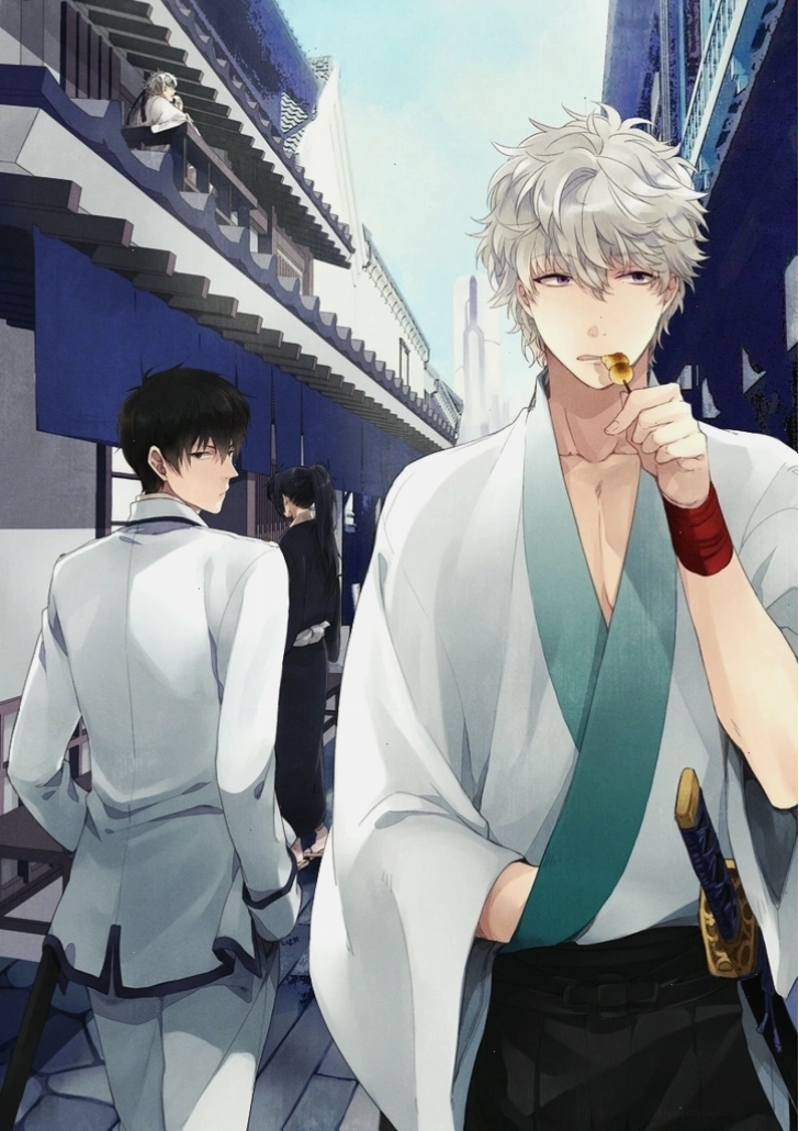 Hình ảnh trai anime lịch lãm trong trang phục kimono