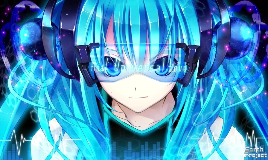 Hình nền máy tính Anime 3D với nhân vật nữ xinh đẹp