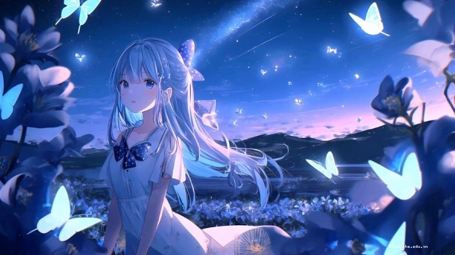 Hình nền máy tính Anime cute với nhân vật nam phong trần
