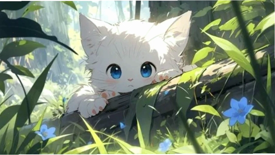 Hình nền máy tính Anime đẹp trai với nhân vật nam có mái tóc bạch kim