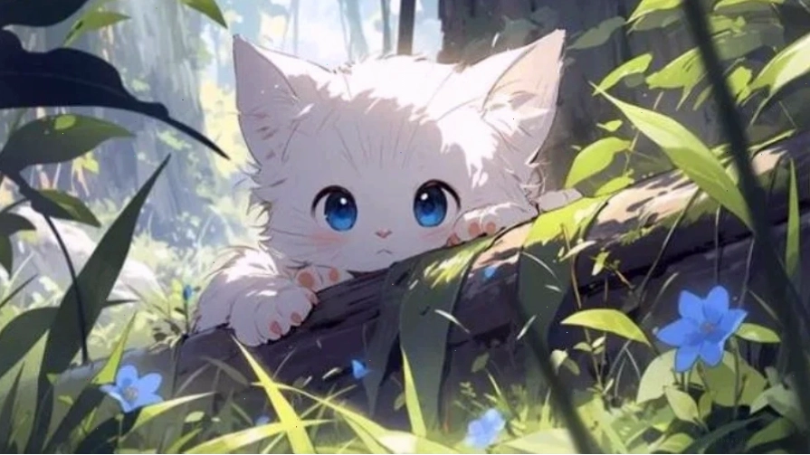 Hình nền máy tính anime phong cảnh ngôi làng nhỏ yên bình