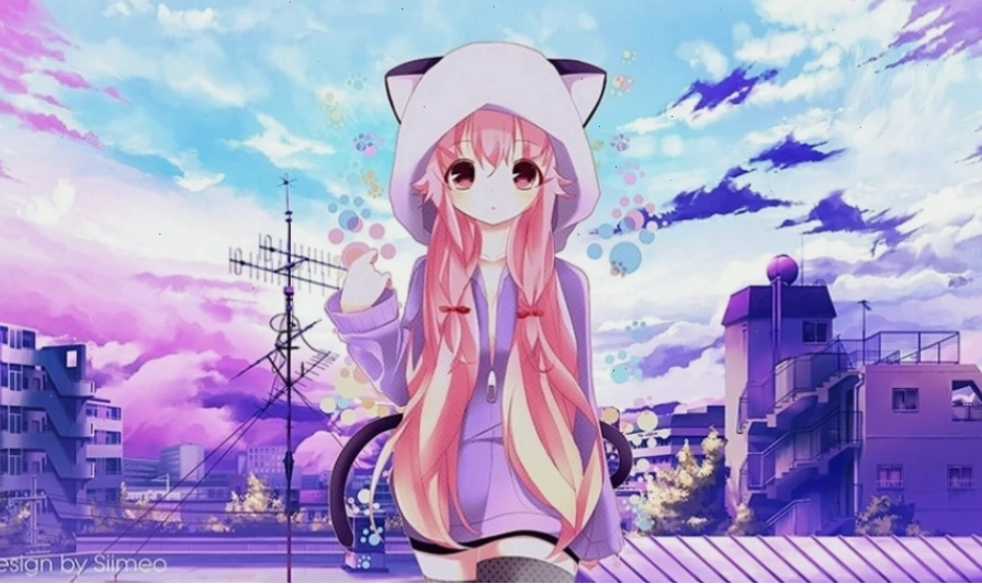 Hình nền máy tính Anime với nhân vật chiến đấu đầy mạnh mẽ