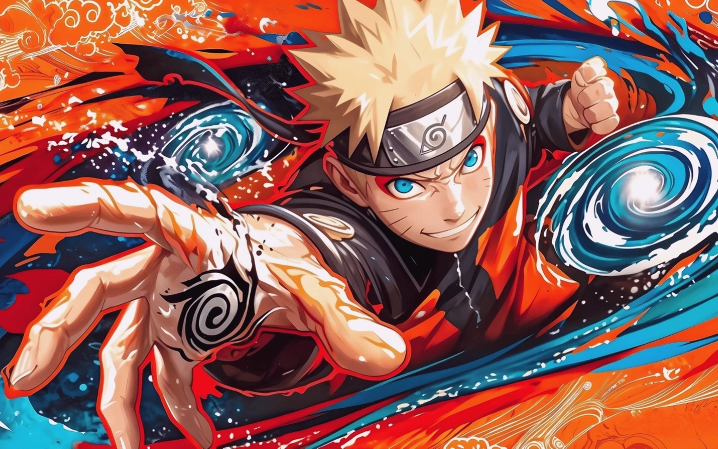 Hình nền Naruto Uzumaki kiên cường nhìn về phía trước