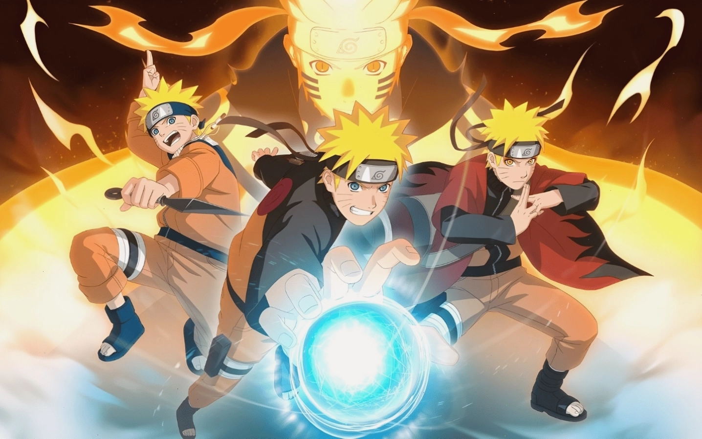 Hình nền Naruto Uzumaki siêu ngầu với đôi mắt đầy quyết tâm