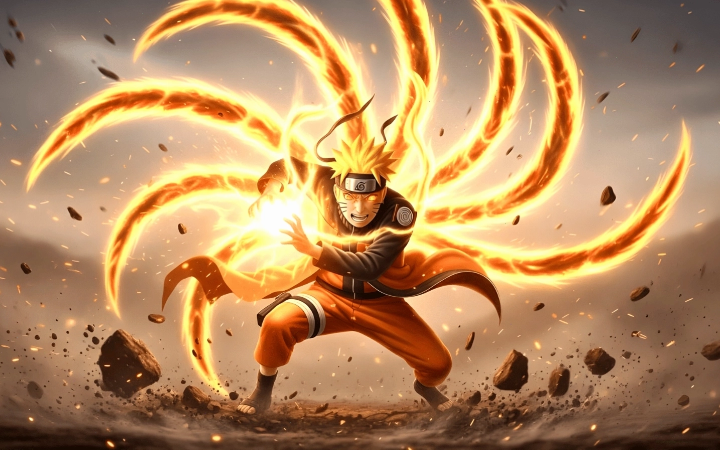 Hình nền Naruto Uzumaki với phong thái tự tin