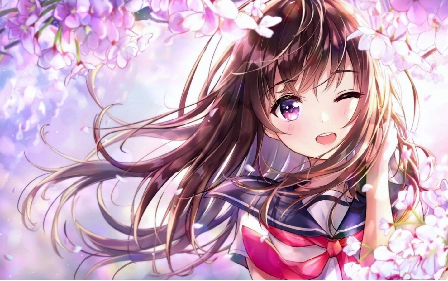 Hình nền nhân vật anime nữ cực đáng yêu