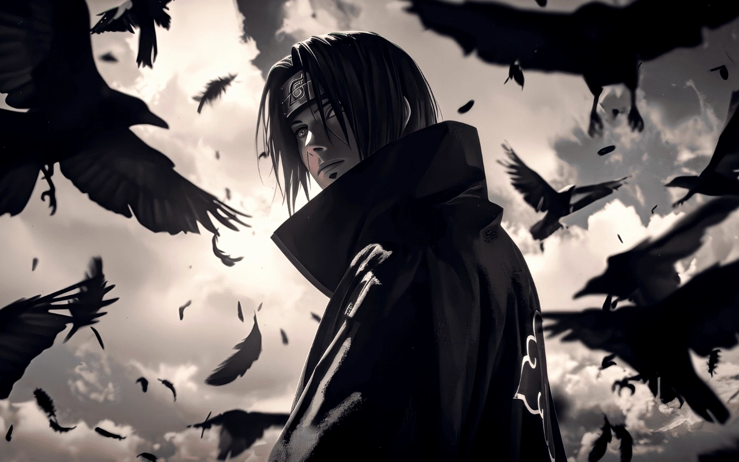 Hình nền Sasuke Uchiha 4K với đôi mắt Sharingan cuốn hút