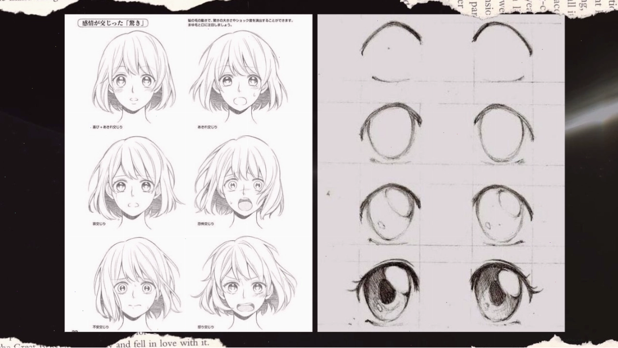 Hướng dẫn vẽ mắt anime chi tiết