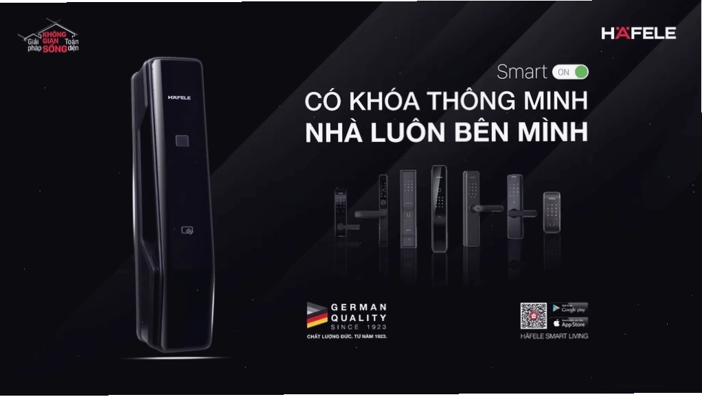Khóa cửa mã số Hafele tiện lợi cho việc nhập mật khẩu
